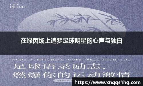 在绿茵场上追梦足球明星的心声与独白